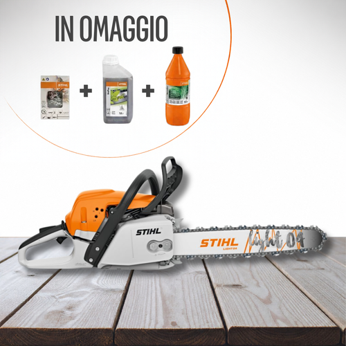 Motosega a scoppio STIHL MS 291 - spranga 45 cm  + catena + 1L Bioplus + 1L Motomix omaggio