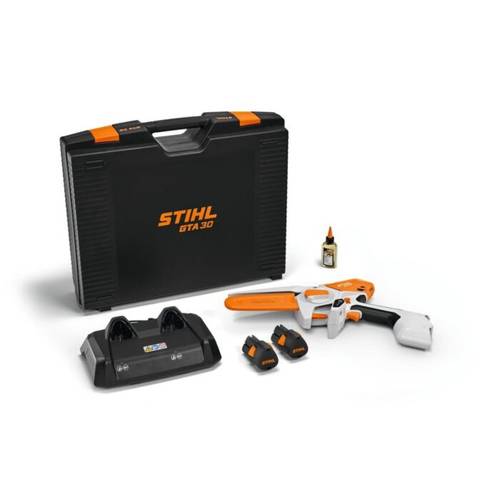 Potatore Stihl GTA 30 SET con 2 batterie AS 2 e caricatore AL 5-2