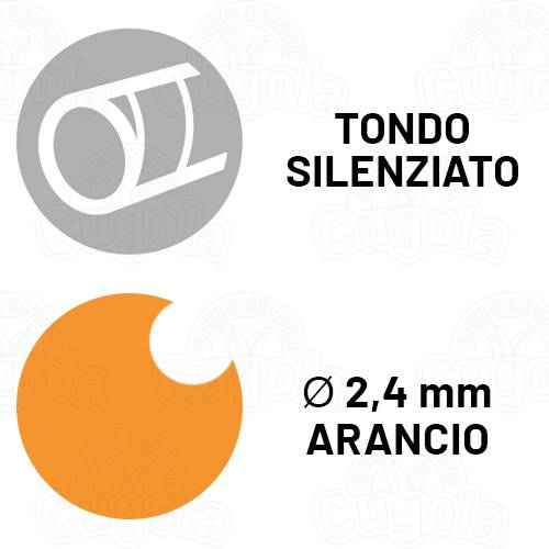 Filo tondo silenziato per decespugliatore Ø 2,4  mm - 83 m