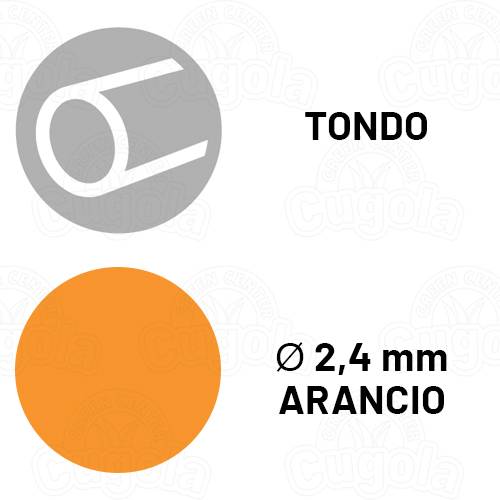 Filo tondo per decespugliatore Ø 2,4 mm - 253 m