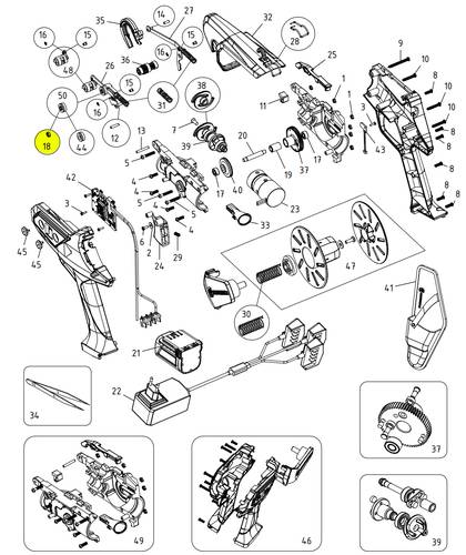 Cuscinetto MR74 ZZ 4x7x2.5 per legatrice a batteria Campagnola NEXI