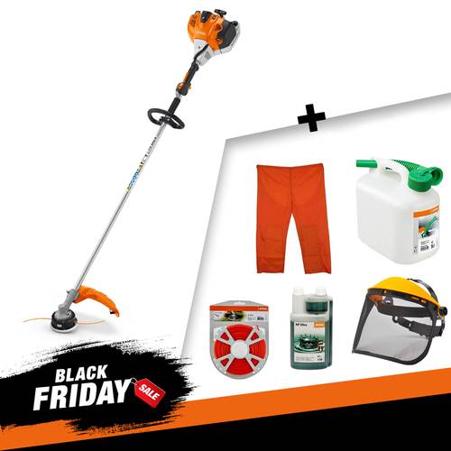 DECESPUGLIATORE  A SCOPPIO STIHL FS 240 R + 1L HP Ultra +  Filo + Tanica 5L + Visiera protettiva + Copri pantaloni