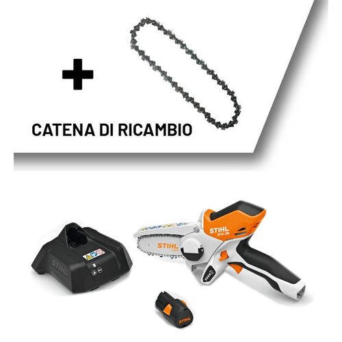 Potatore a batteria STIHL GTA 26 - SET con batteria AS 2 e caricatore  AL 1 + Catena