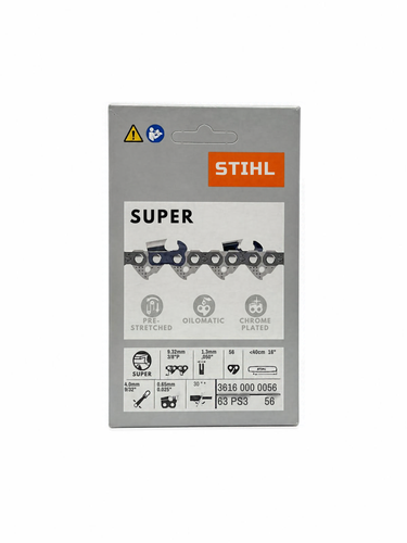 Catena Stihl Super 3 - Maglie 56 - Passo 3/8"P - Spessore 1,3 mm