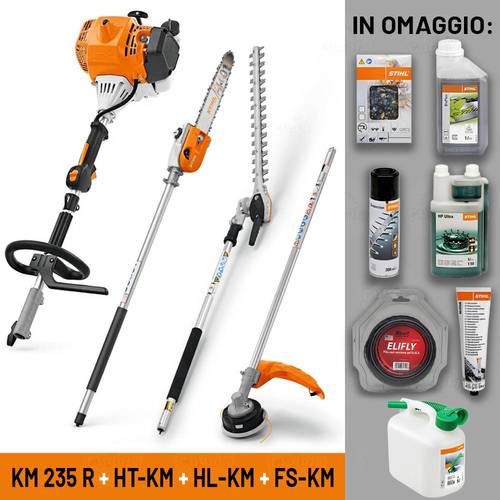 STIHL KM 235 R + HT KM + HL KM + FS KM + Omaggi