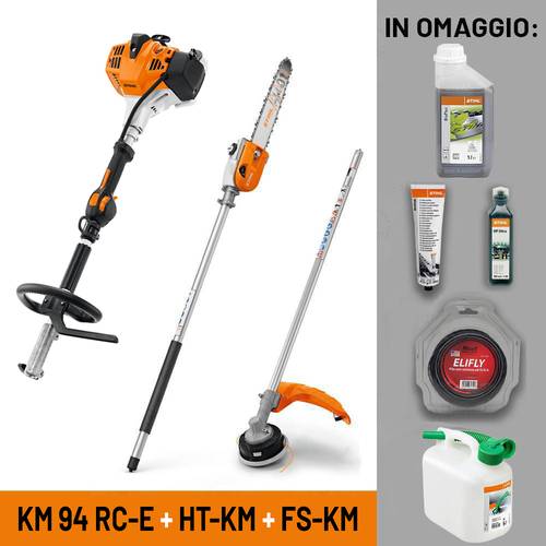 STIHL KM 94 RC-E + HT KM + FS KM + Omaggi