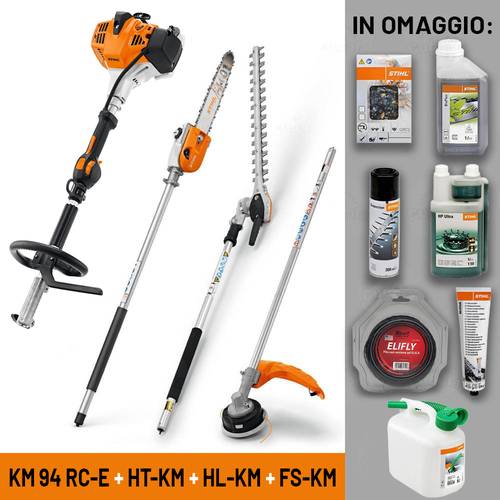 STIHL KM 94 RC-E + HT KM + HL KM + FS KM + Omaggi