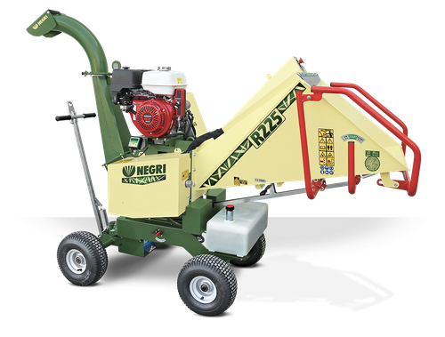 Trituratore Cippatore Professionale NEGRI R225 Honda GX390 Ø 90 mm