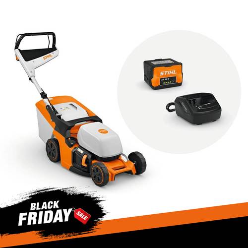 TOSAERBA A BATTERIA STIHL RMA 443 SET con batteria AK 30 S e caricatore AL 101