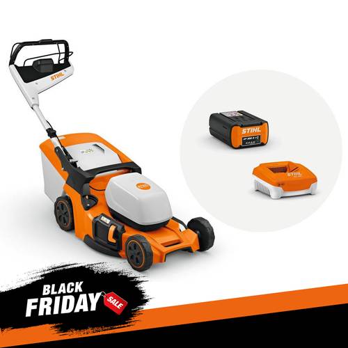 TOSAERBA A BATTERIA STIHL RMA 453 PV set - con batteria AP 300 S e caricatore AL 301