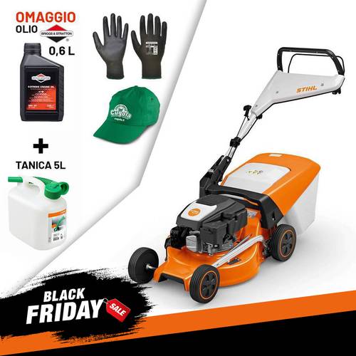 TOSAERBA A SCOPPIO STIHL RM 248 + olio + tanica in omaggio