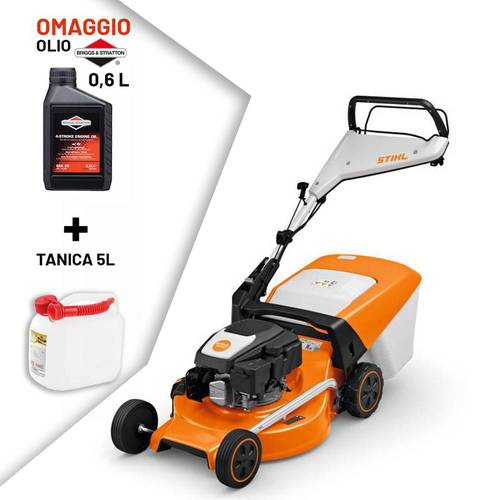 TOSAERBA A SCOPPIO STIHL RM 253 T + olio + tanica in omaggio