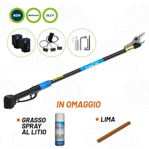 FORBICE SU ASTA STARK 160 V1 CAMPAGNOLA CON 2 BATTERIE + omaggi