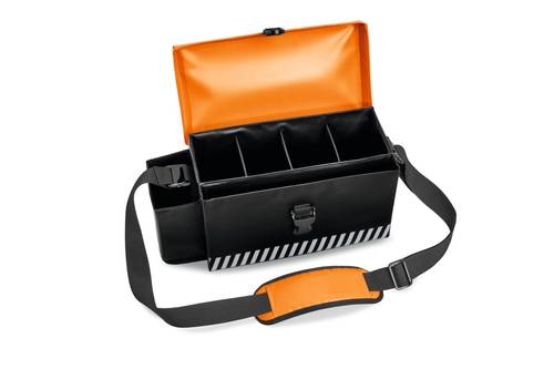 Borsa combinata batteria/olio Stihl: per il trasporto di batterie, olio per catena e utensili
