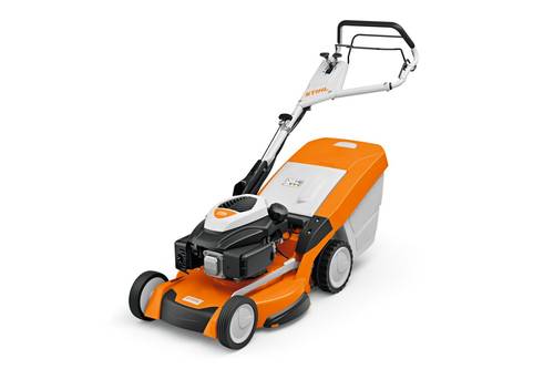 TOSAERBA A SCOPPIO STIHL RM 655 VS con olio 0,6L + care & Clean Kit + tanica 5L omaggio
