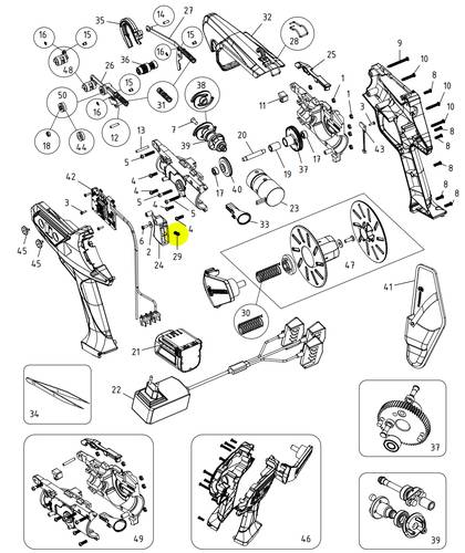 Molla grilletto per legatrice a batteria Campagnola NEXI