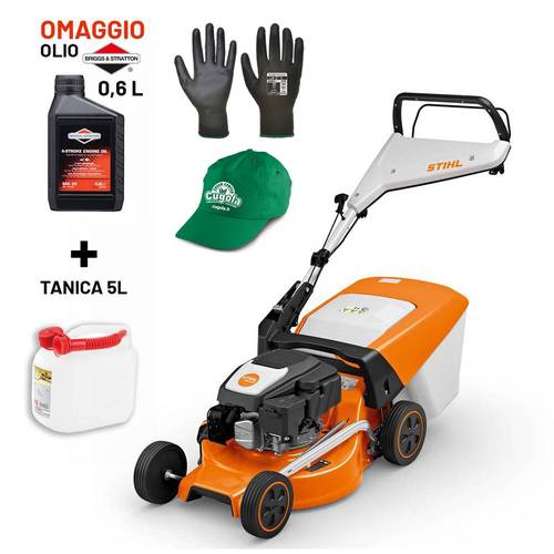 TOSAERBA A SCOPPIO STIHL RM 248 + olio + tanica in omaggio