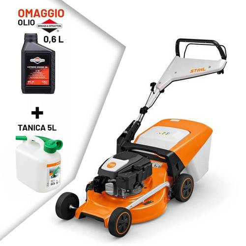 TOSAERBA A SCOPPIO STIHL RM 253 + olio + tanica in omaggio