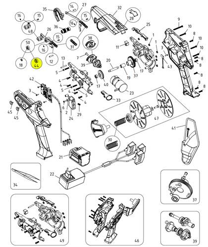 Rullo trascinamento filo per legatrice a batteria Campagnola NEXI